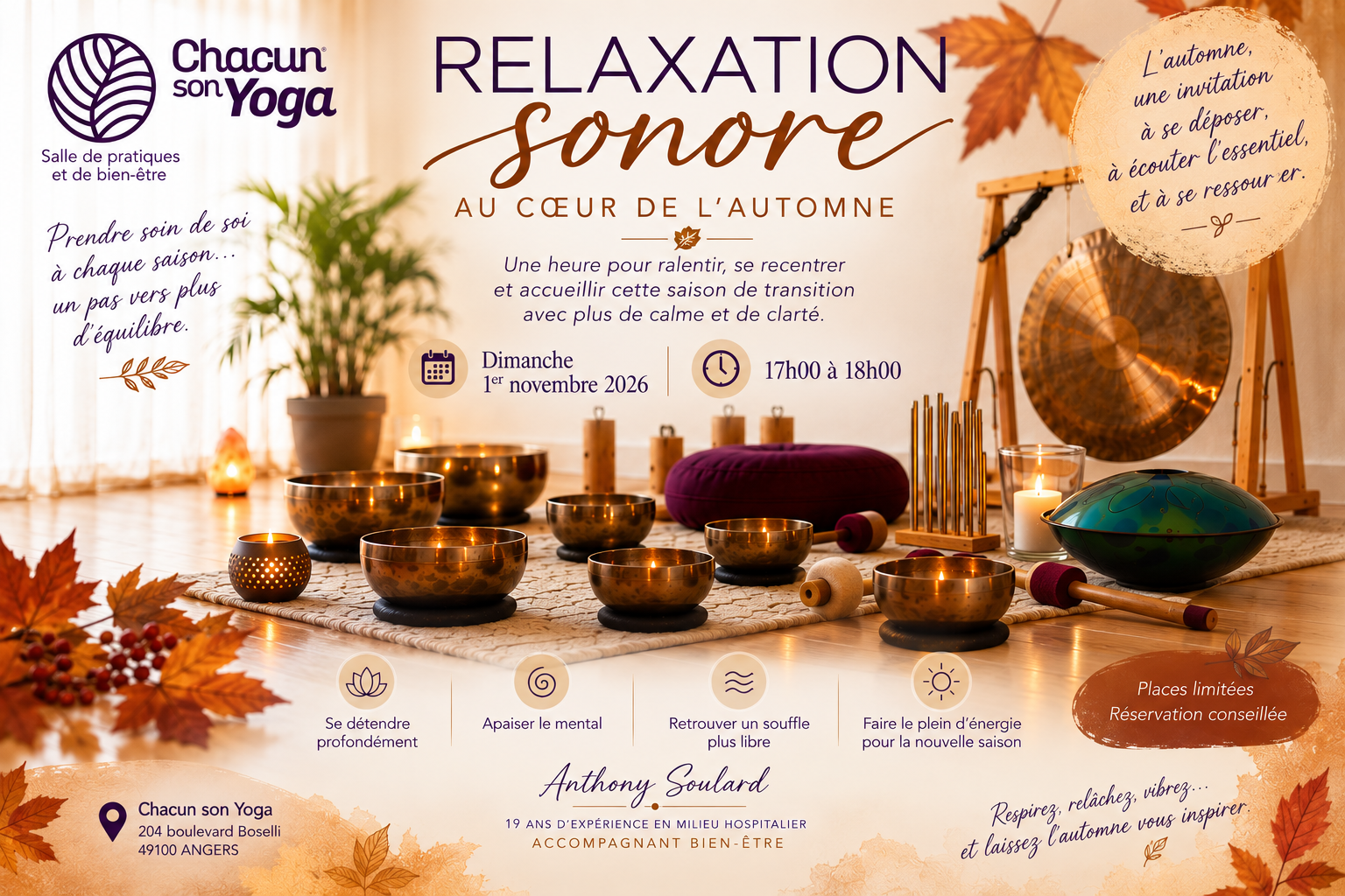 Relaxation sonore du dimanche avec Anthony Soulard